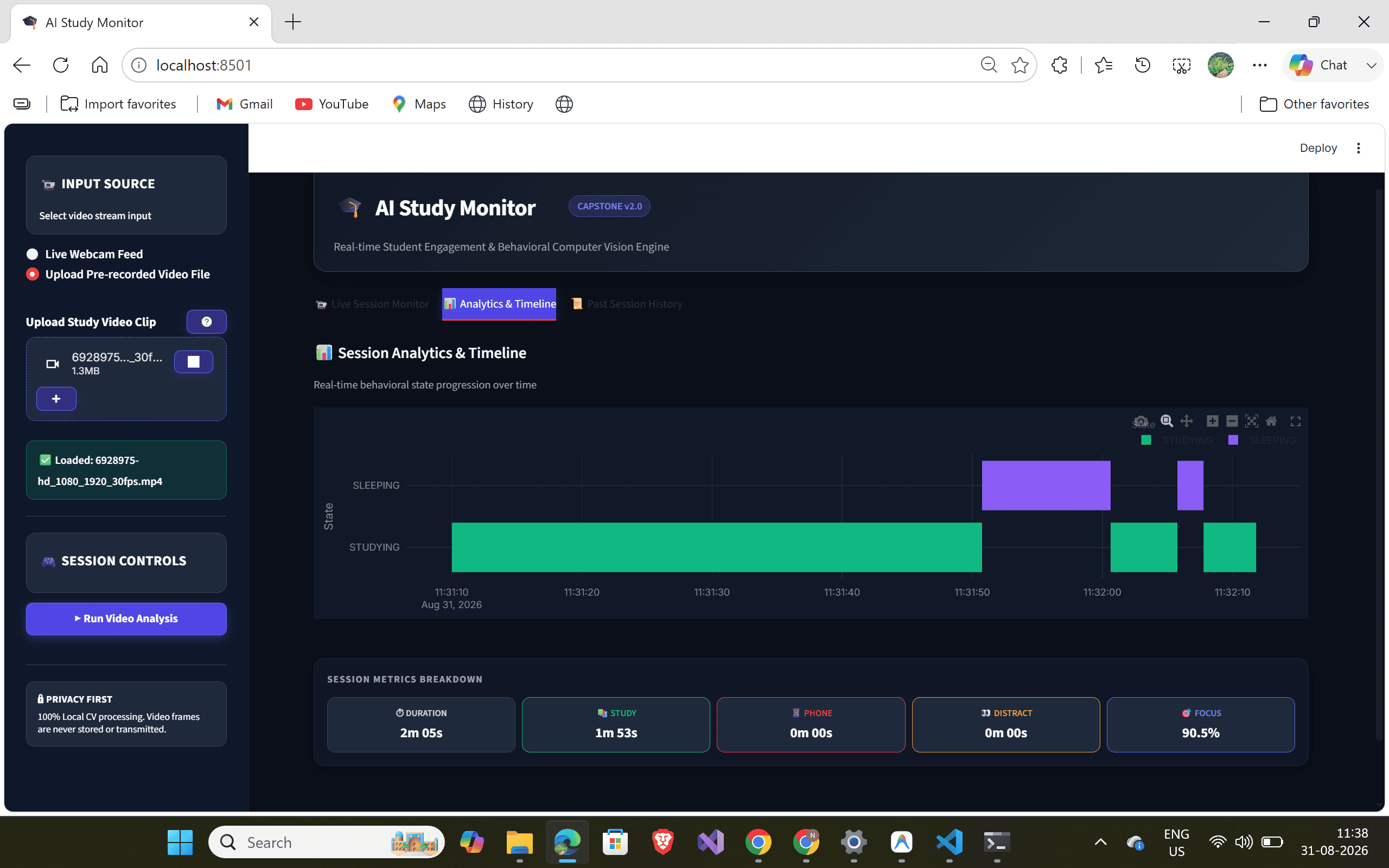 AI Study Monitor screenshot 1