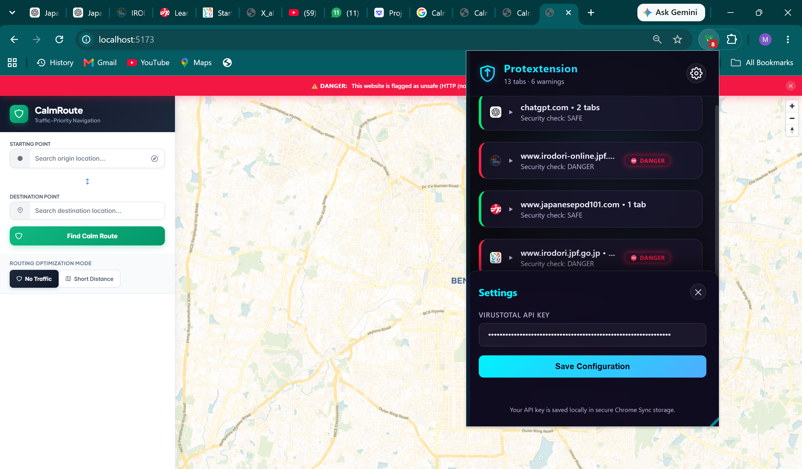 Protextension screenshot 1