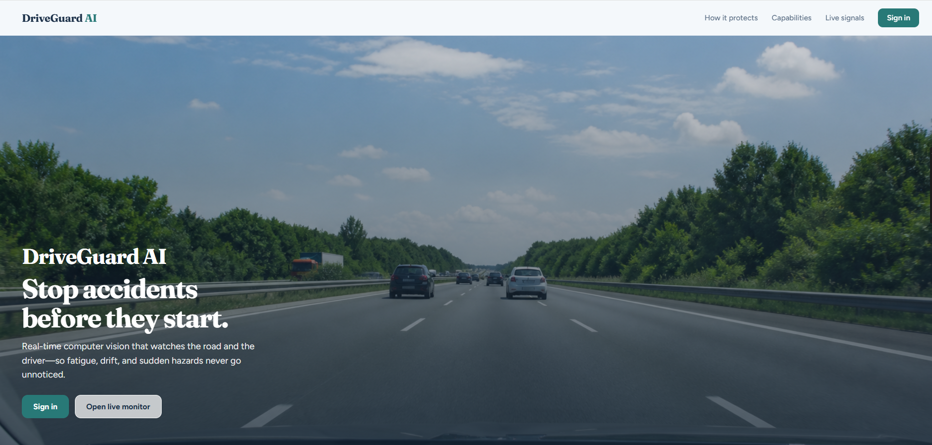 DriveGuard AI screenshot 1